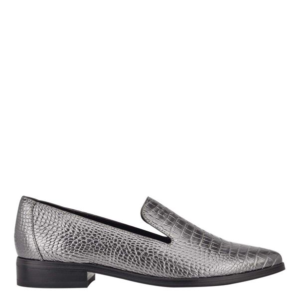 Nine West Zolee Grey Loafers | South Africa 34G73-2C74